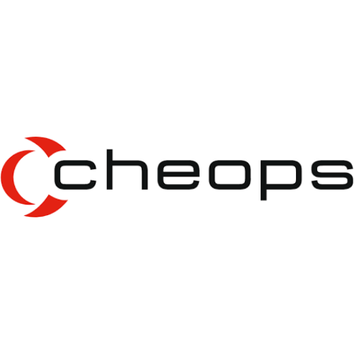 The image shows the Cheops logo, with the text 