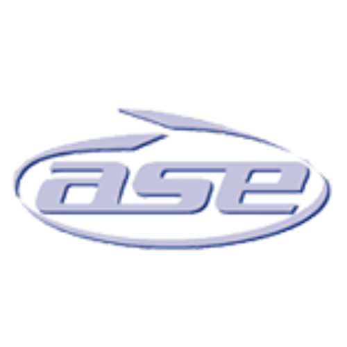 Logo of ASE, featuring stylized lowercase letters within an oval shape, with a light purple color scheme. Designed in collaboration with Aminolabs, it embodies a modern aesthetic. | PBI-OOTB