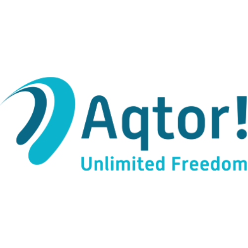 Aqtor! logo with the slogan 