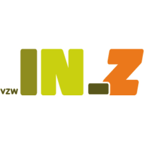 The image displays the text "VZW IN-Z" with "VZW" in small green letters and "IN-Z" in larger, lime green and orange letters with a hint of the ISUZU logo. | PBI-OOTB